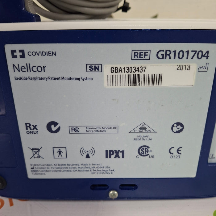 Covidien GR101704 Bedside Respiratory Patient Monitoring System