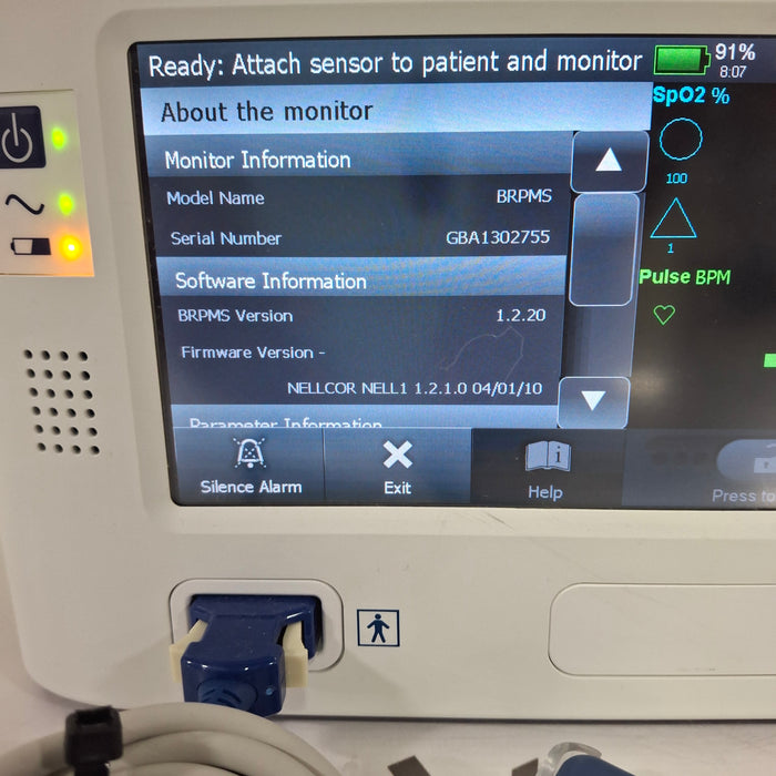 Covidien GR101704 Bedside Respiratory Patient Monitoring System