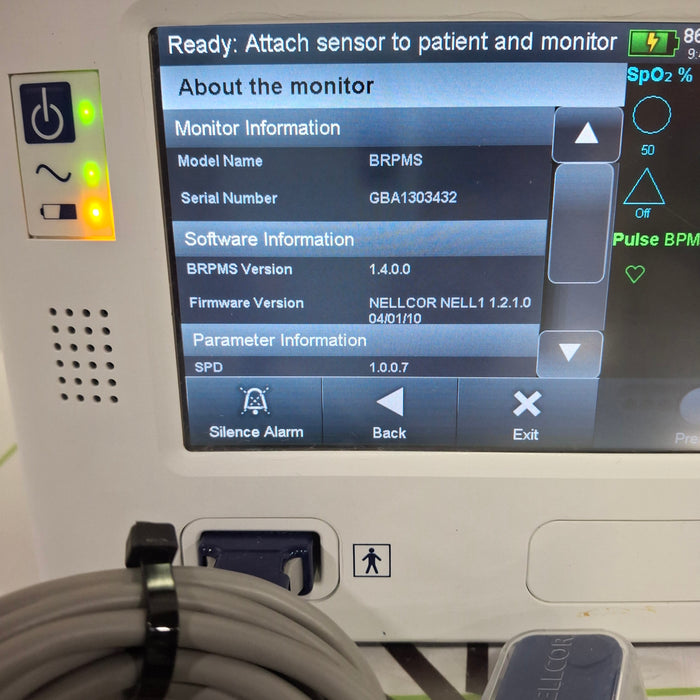Covidien GR101704 Bedside Respiratory Patient Monitoring System