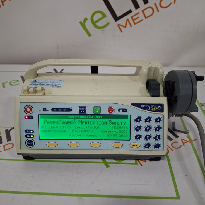 Smiths Medical Medfusion 3500 Version 6 Syringe Infusion Pump