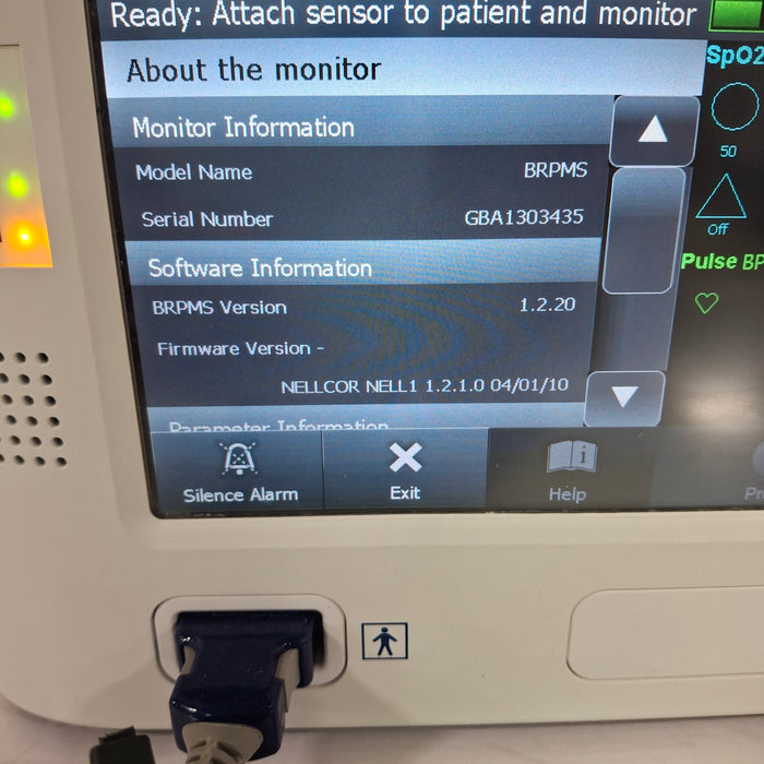 Covidien GR101704 Bedside Respiratory Patient Monitoring System