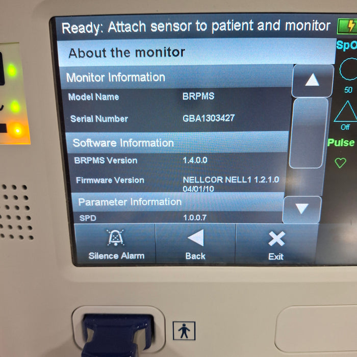 Covidien GR101704 Bedside Respiratory Patient Monitoring System