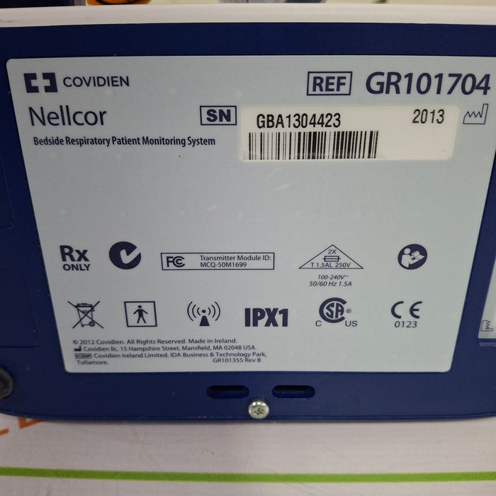Covidien GR101704 Bedside Respiratory Patient Monitoring System