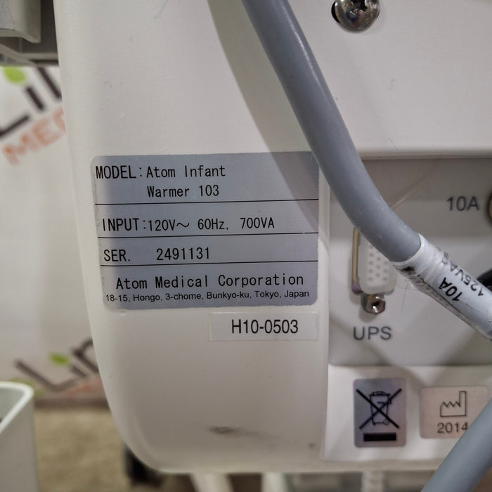 Atom Medical USA 103 Infant Warmer