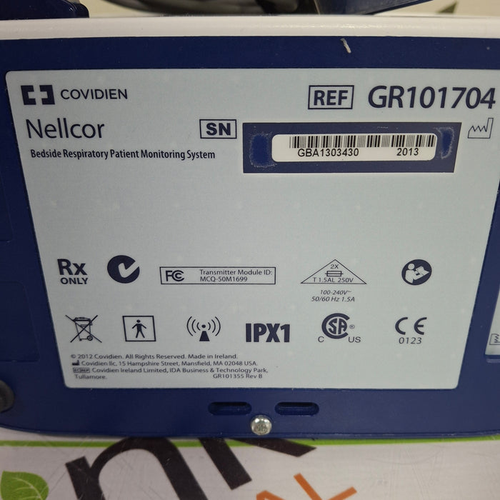 Covidien GR101704 Bedside Respiratory Patient Monitoring System