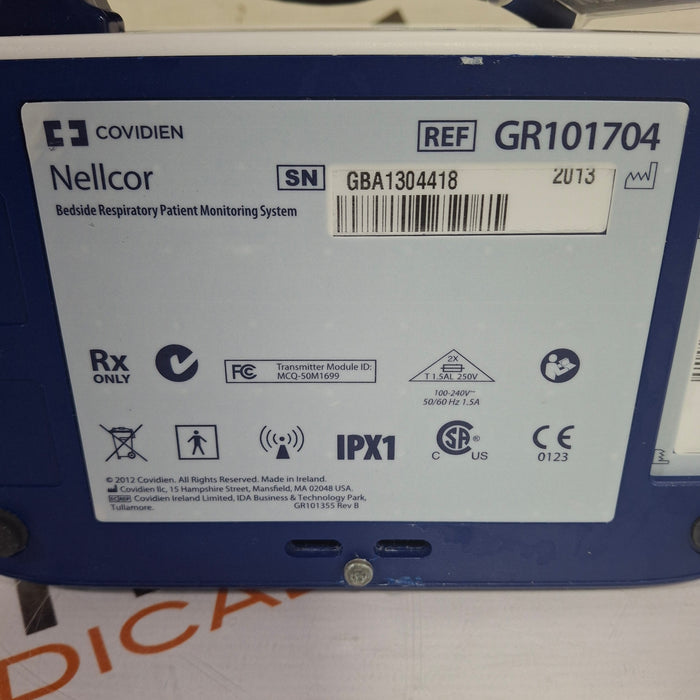 Covidien GR101704 Bedside Respiratory Patient Monitoring System