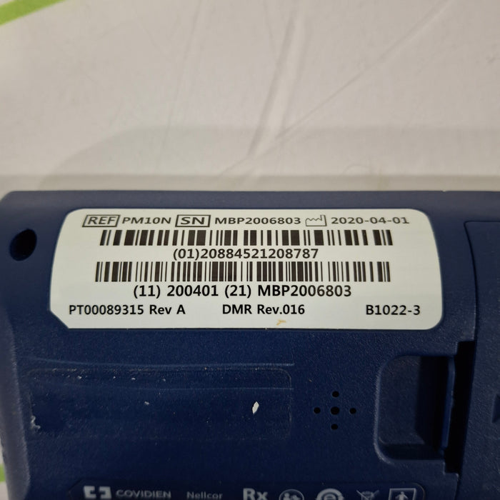 Covidien PM10N Nellcor Portable SpO2 Patient Monitoring System