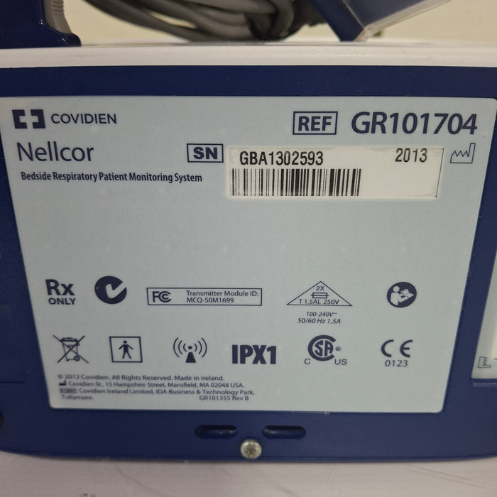 Covidien GR101704 Bedside Respiratory Patient Monitoring System