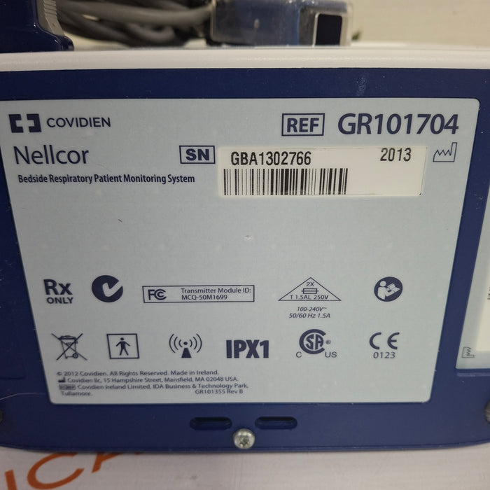 Covidien GR101704 Bedside Respiratory Patient Monitoring System