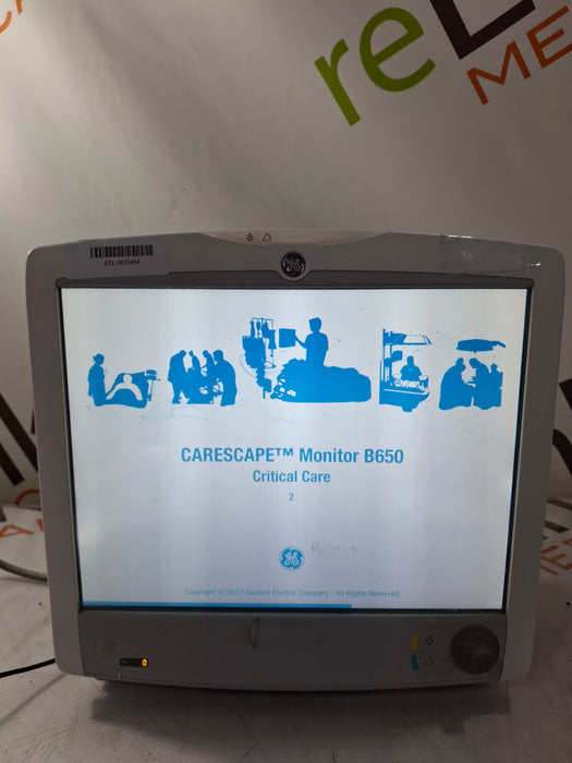 GE Healthcare Carescape B650 Critical Care Patient Monitor