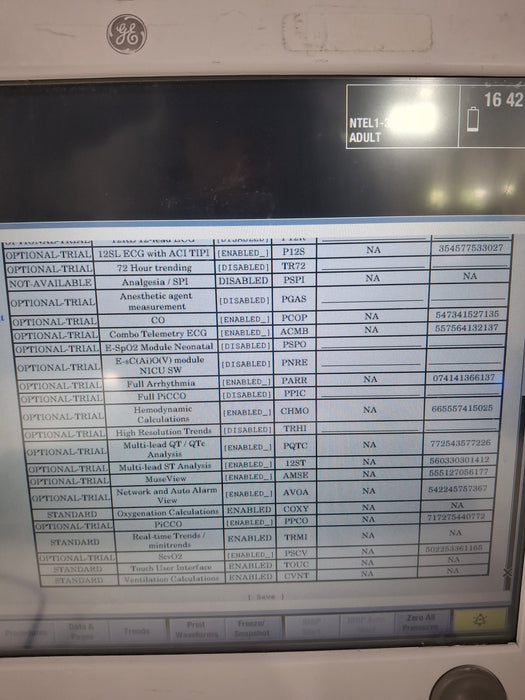 GE Healthcare Carescape B650 Critical Care Patient Monitor