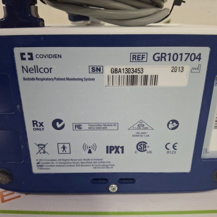 Covidien GR101704 Bedside Respiratory Patient Monitoring System