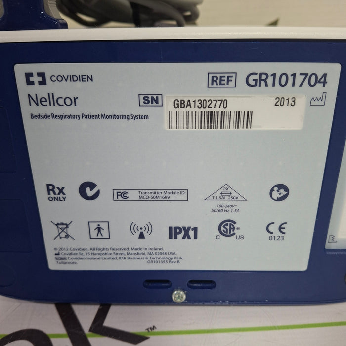 Covidien GR101704 Bedside Respiratory Patient Monitoring System