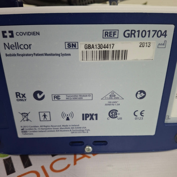 Covidien GR101704 Bedside Respiratory Patient Monitoring System