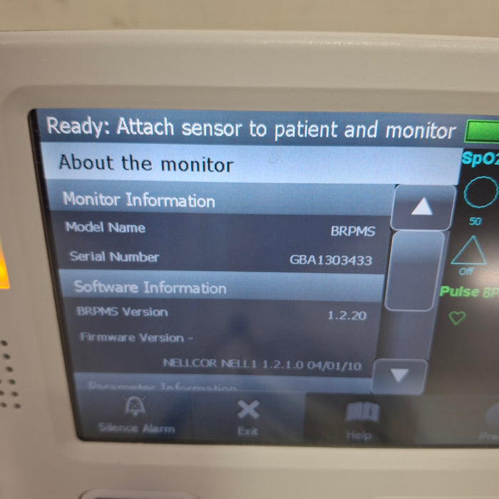 Covidien GR101704 Bedside Respiratory Patient Monitoring System