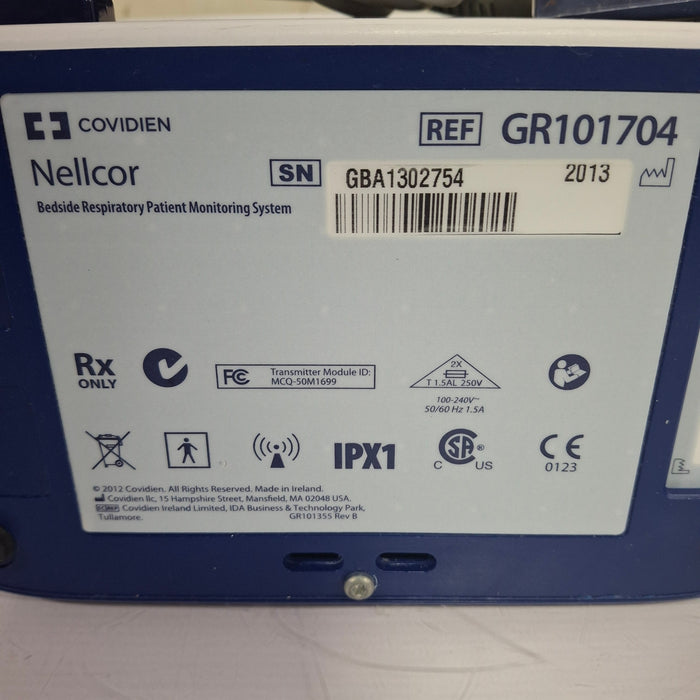 Covidien GR101704 Bedside Respiratory Patient Monitoring System