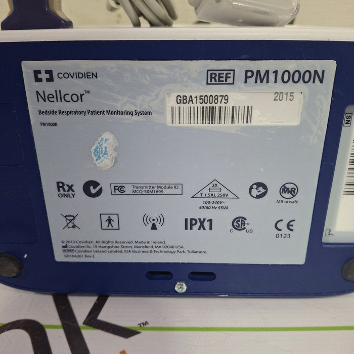 Covidien PM1000N Nellcor Bedside SPO2 Monitor