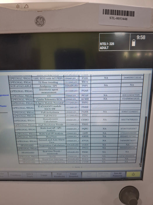 GE Healthcare Carescape B650 Critical Care Patient Monitor