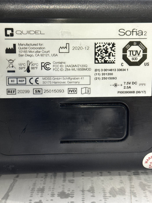 Quidel Sofia 2 Fluorescent Immunoassay Analyzer