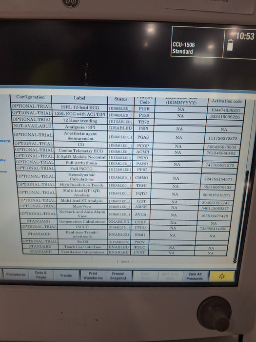 GE Healthcare Carescape B650 Critical Care Patient Monitor