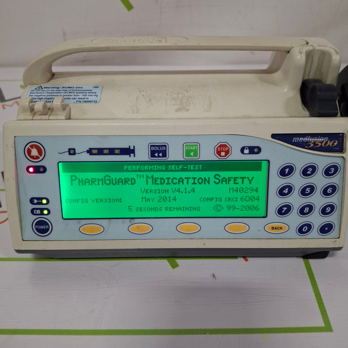 Smiths Medical Medfusion 3500 Version 4 Syringe Infusion Pump