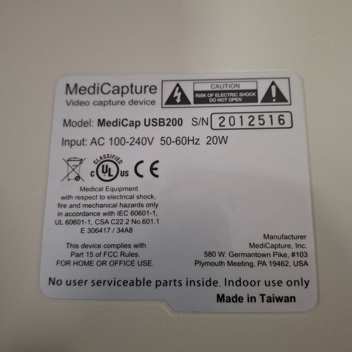 MediCapture MediCap USB200 Video Capture Device