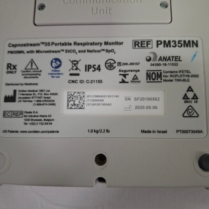 Medtronic Capnostream 35 Portable Respiratory Monitor