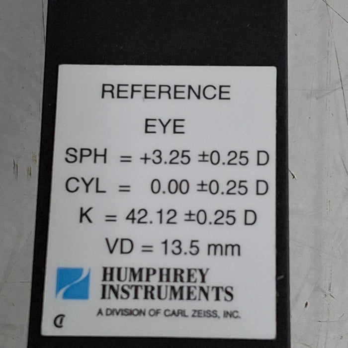 Carl Zeiss Humphrey Instruments Reference Eye