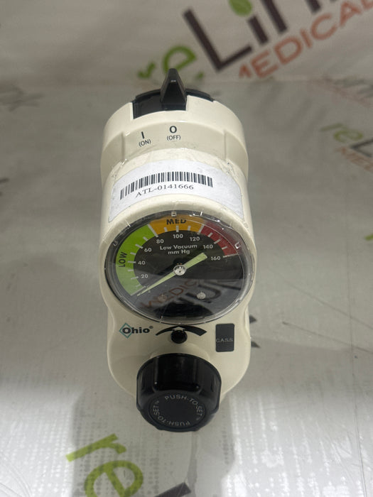 Ohio Medical Corporation Push to Set Vacuum Regulator