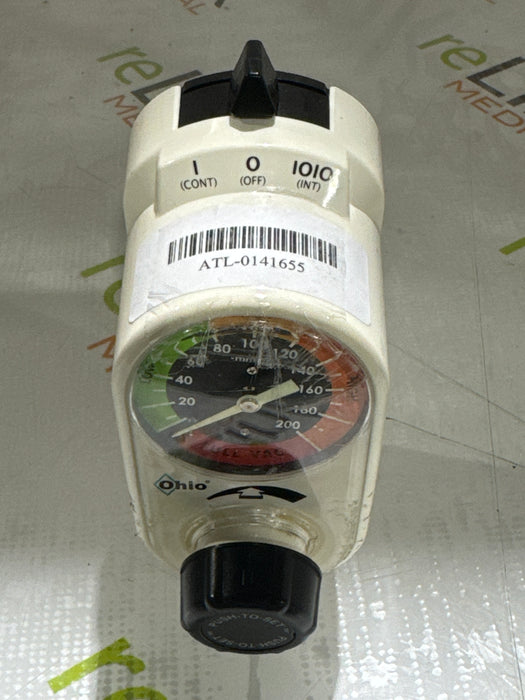 Ohio Medical Corporation Push to Set Vacuum Regulator