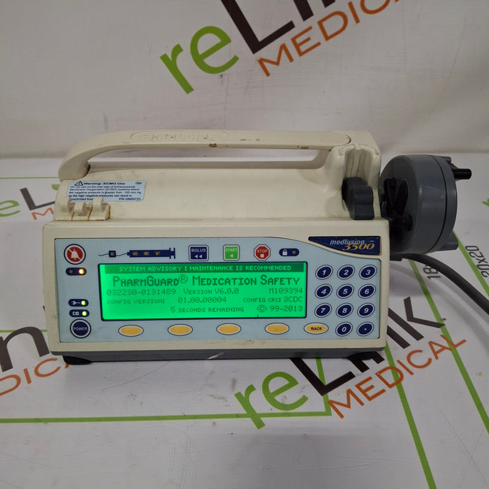 Smiths Medical Medfusion 3500 Version 6 Syringe Infusion Pump