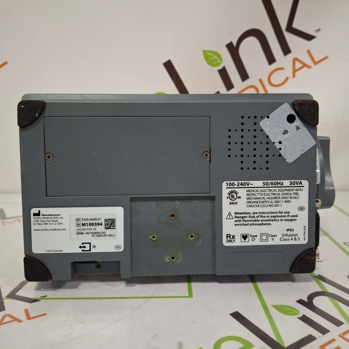 Smiths Medical Medfusion 3500 Version 6 Syringe Infusion Pump
