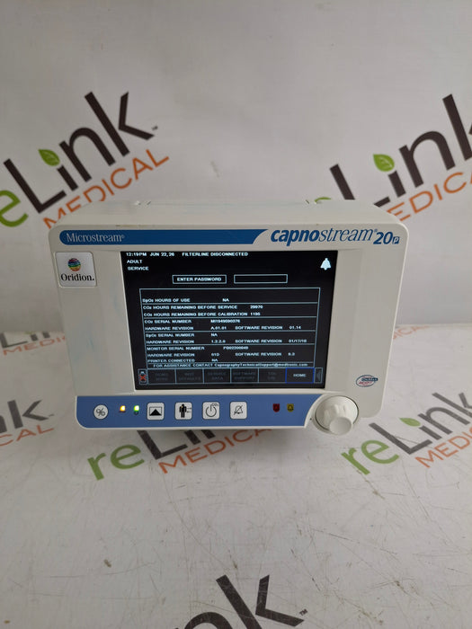 Oridion Capnostream 20P Capnography Monitor