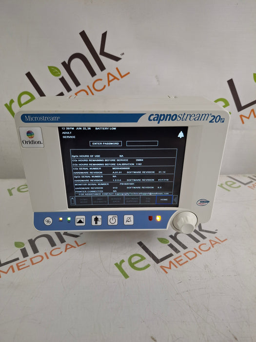 Oridion Capnostream 20P Capnography Monitor