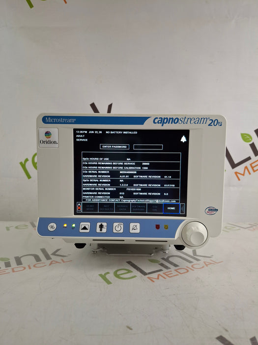 Oridion Capnostream 20P Capnography Monitor