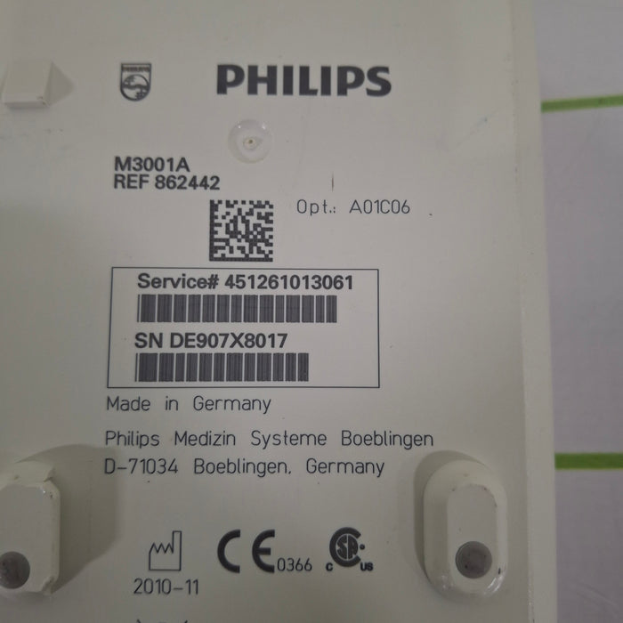 Philips M3001A-A01C06 Fast SpO2, NIBP, ECG, Temp, IBP MMS Module