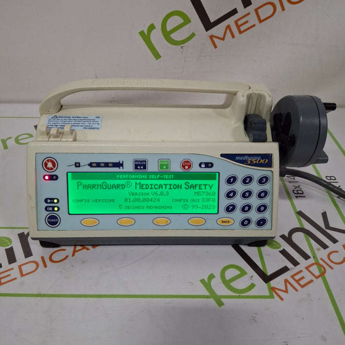 Smiths Medical Medfusion 3500 Version 6 Syringe Infusion Pump