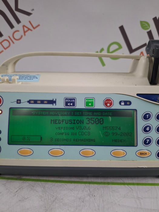 Smiths Medical Medfusion 3500 Version 3 Syringe Infusion Pump