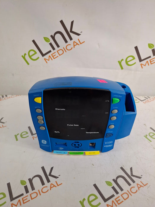 GE Healthcare Dinamap V100 - NIBP, SpO2, Temp Vital Signs Monitor