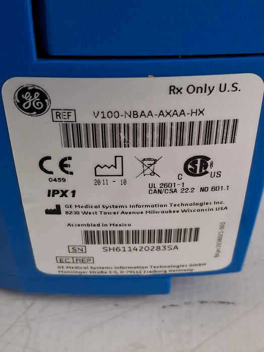 GE Healthcare Dinamap V100 - NIBP, SpO2, Temp Vital Signs Monitor