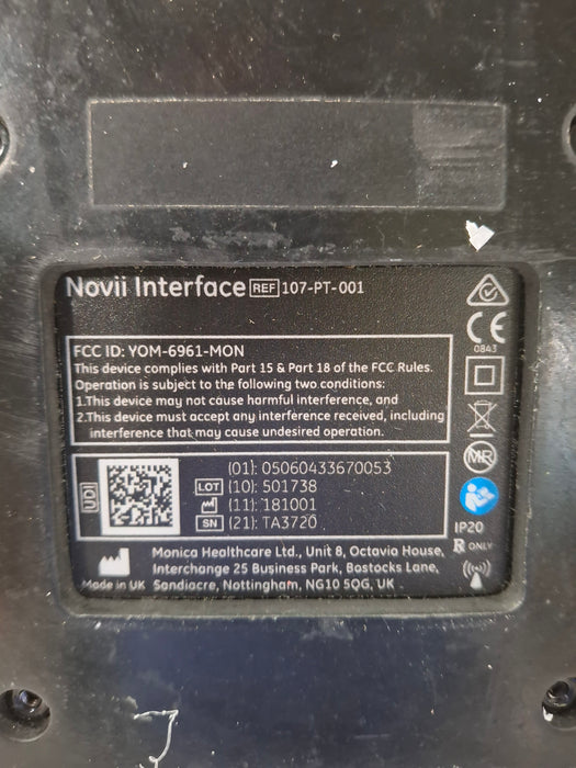 Monica Healthcare Limited 107-PT-001 Fetal Monitor