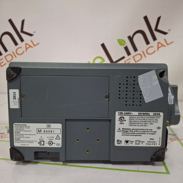 Smiths Medical Medfusion 3500 Version 3 Syringe Infusion Pump