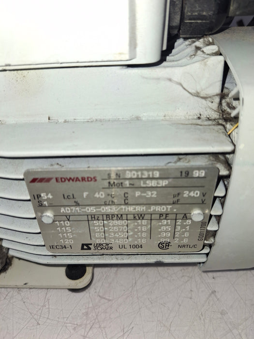 Edwards Vacuum E2M1.5 High Vacuum Pump