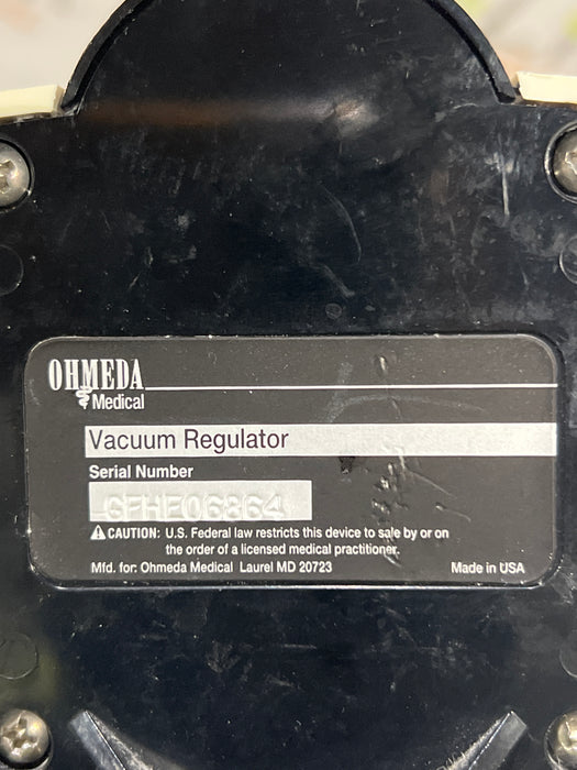 Ohmeda Medical Vacuum Regulator