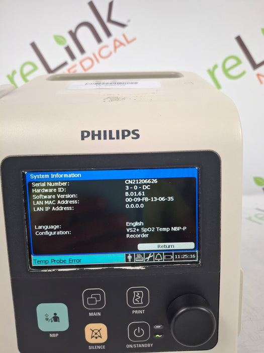 Philips SureSigns VS2+ Vital Signs Monitor