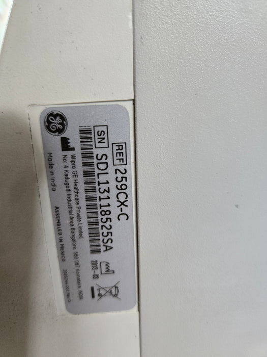 GE Healthcare Corometrics 250cx Series Model 259cx-c Fetal Monitor