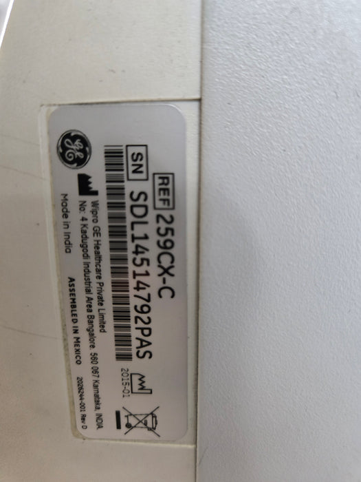 GE Healthcare Corometrics 250cx Series Model 259cx-c Fetal Monitor
