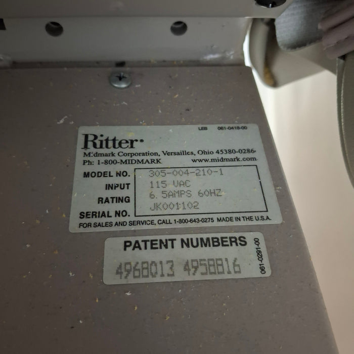 Ritter 305 Exam Table