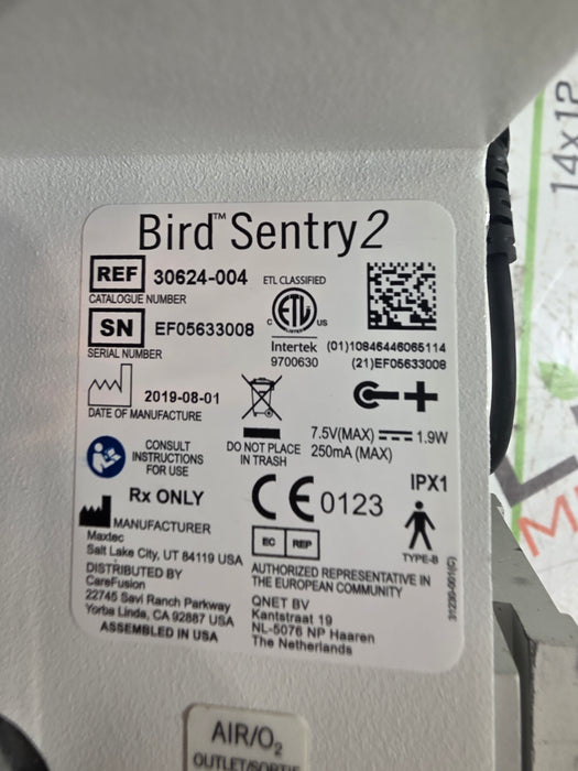CareFusion Bird Sentry 2 High Flow Air/Oxygen Blender