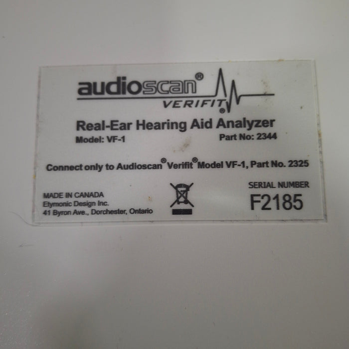 Audioscan VF-1 Verifit Real-Ear Hearing Aid Analyzer